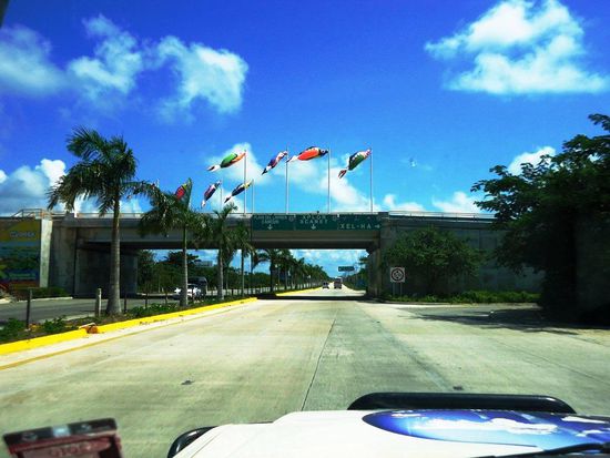 Unterwegs von Tulum nach Playa del Carmen