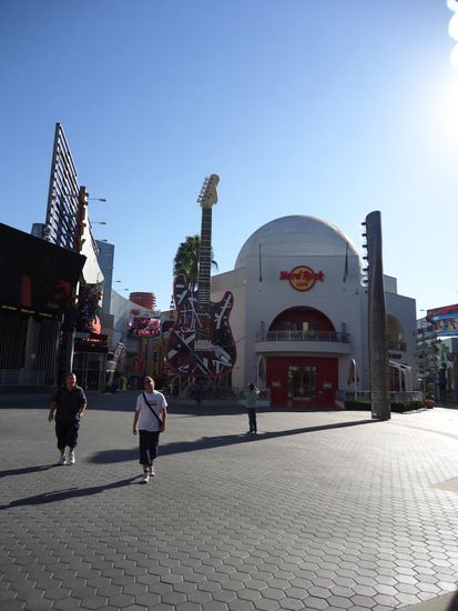 Ankunft bei den Universal Studios in Hollywood