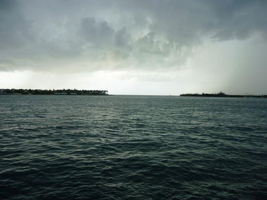 Und hier kommt der Golf von Mexiko mit dem Atlantik zusammen.