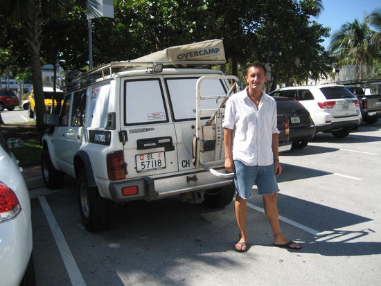 Mein Übernachtungsparkplatz in South Beach. 20 Dollar...