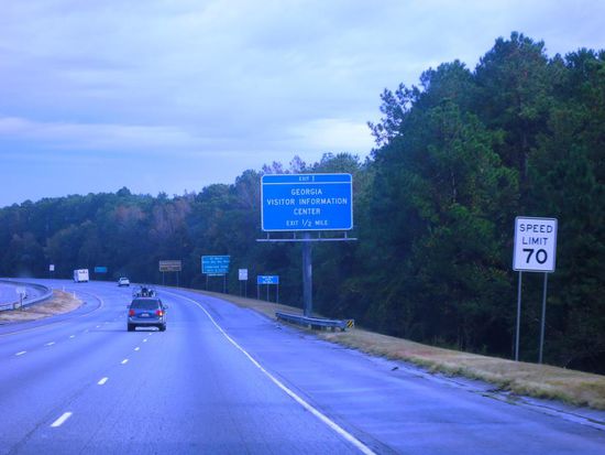 Ankunft im Staat Georgia