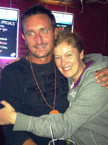 Petra heisst mich herzlich willkommen in Hoboken