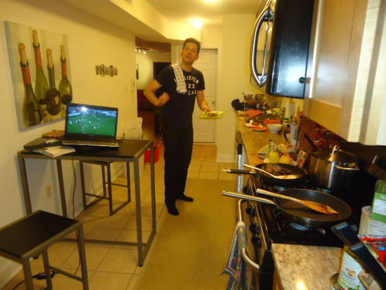 Kochen und Fussball = Gefällt