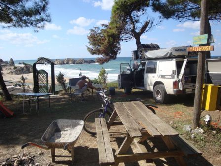 Ankunft auf unserem Campingplatz "Woodyville".