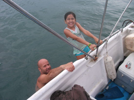 beim fischerausflug am boot!!