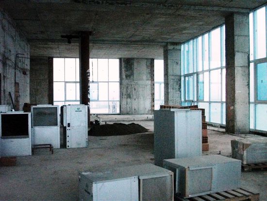 innen konnte man diese baustelle begutachten