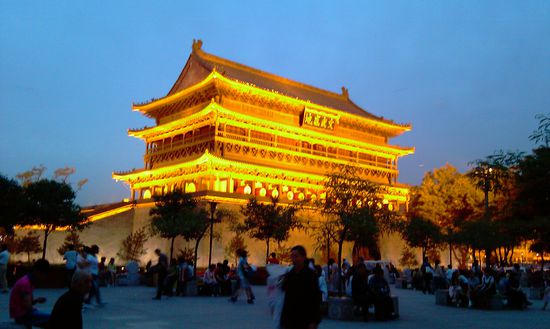 Drum Tower at Night!