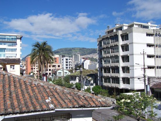 Blick aus dem Fenster in der Sprachschule
