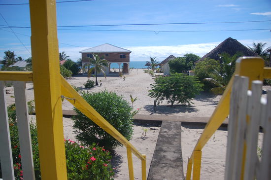 Ausblick von unserer Hut in Placencia
