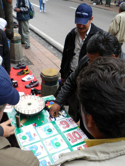 Roulette auf den Strassen von Bogota...