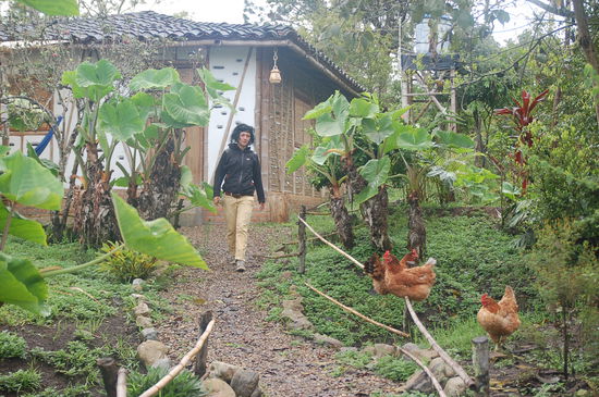 Im Hintergrund unsere Bude bei "Casa de los Francois"