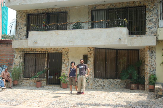 Simone and me in front of one of Pablo Escobars houses..