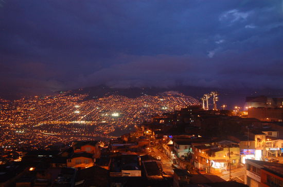 small part of medellin at night...