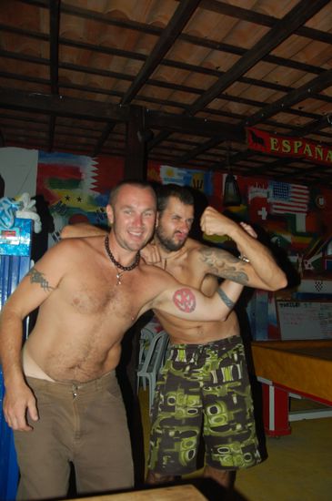 on the booze and showing muzzles with Tony from Sidney