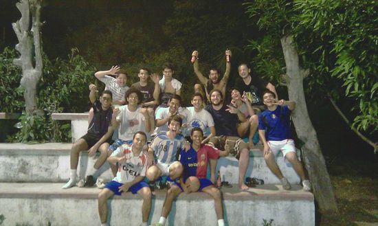 big footbalnight w/ locals from santa marta...