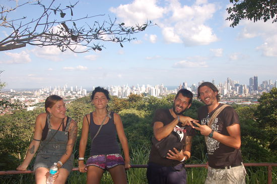 Emma, Simone, Ich und Adam in Panama City