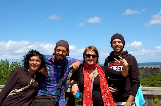 Arley and Britz. Unsere immer hilfsbereite connection in warrnambool.