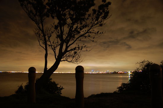 Melbournes Sueden bei Nacht...