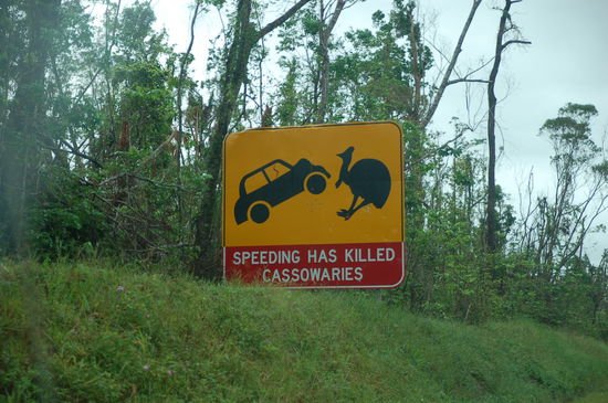 Australien hat wahrscheinlich fuer jede erdenkbare Situation ein Schild parat...