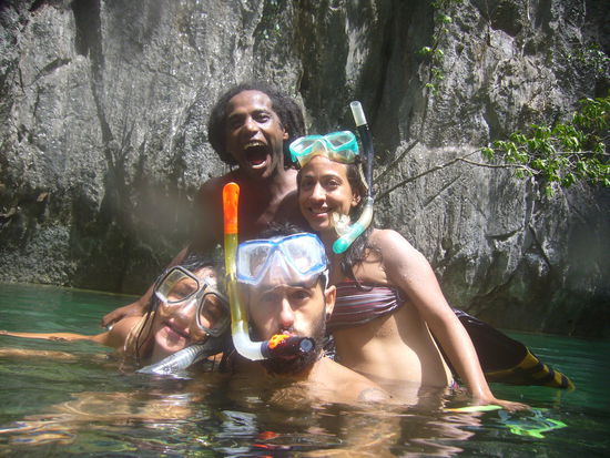 Gashaw und Yifat noch mit am Start. Selbst beim Schnorcheln fast eingepennt...