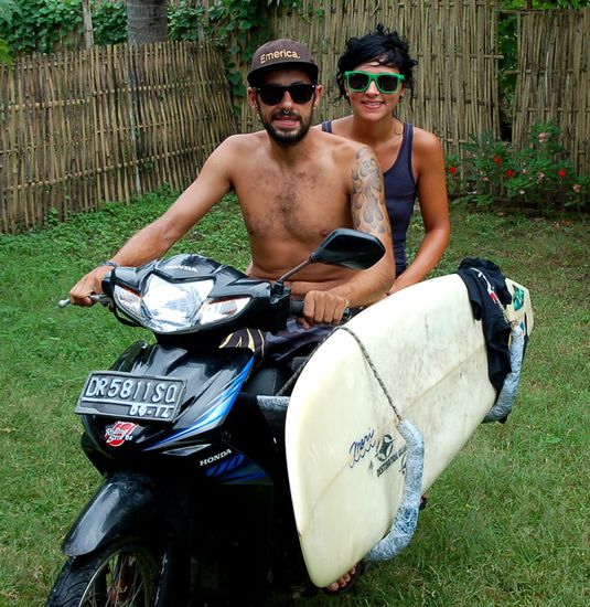 aufm weg zum surfspot nach krupuk