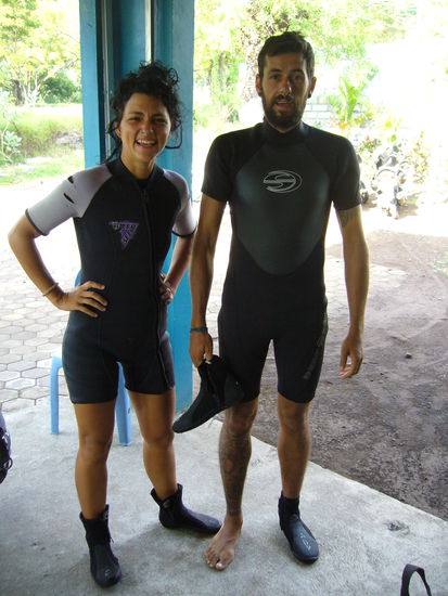 ready for diving, sobald der zweite schuh dran ist...