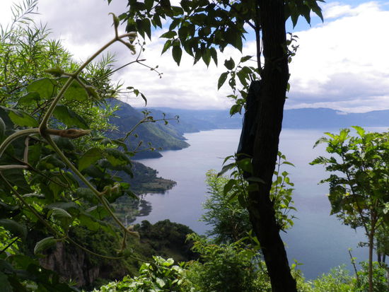 geile aussicht beim aufstieg...