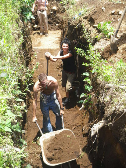 simone beim volunteering in san miguel next to antigua