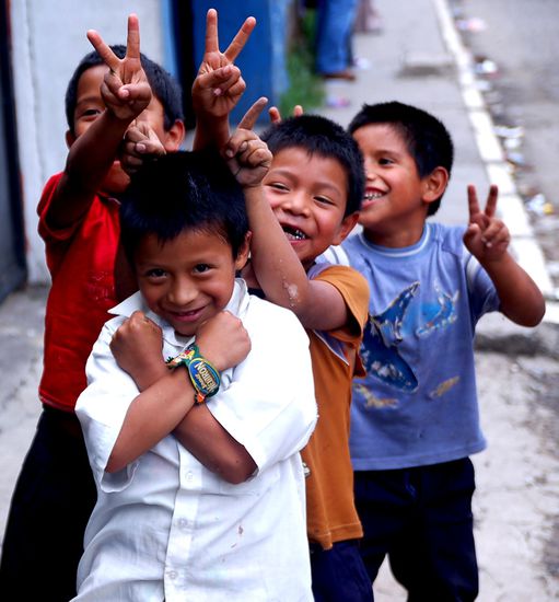 fotogeile Kids in Guatemala City