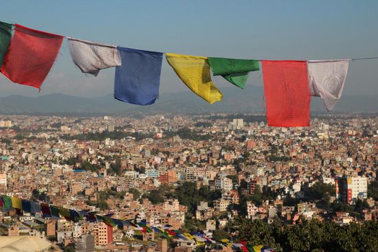 Kathmandu vom Affentempel aus