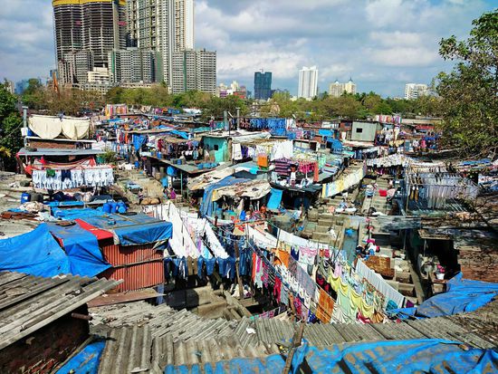 die größte Wäscherei Bombays