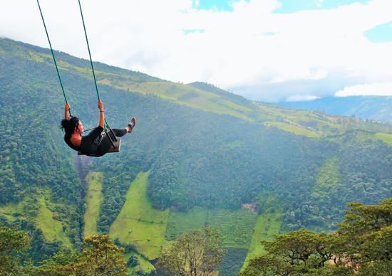Schaukeln am "Casa del Arbol"