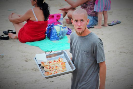 auch pizzabaguettes scheinen hier ganz gut zu laufen