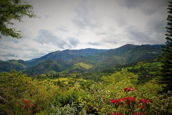 Ausblick vom ersten Hostel etwas außerhalb von Vilcabamba