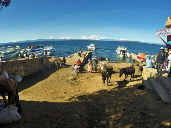 Der Hafen der isla del sol