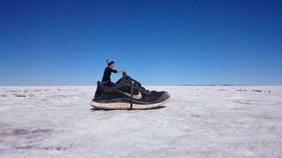 und Simone macht sich direkt ma aus dem Staub