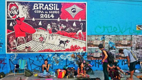 auch hier wieder artesanos am fusse der treppen