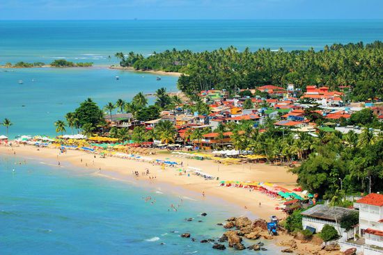 Morro de Sao Paulo von oben aus...