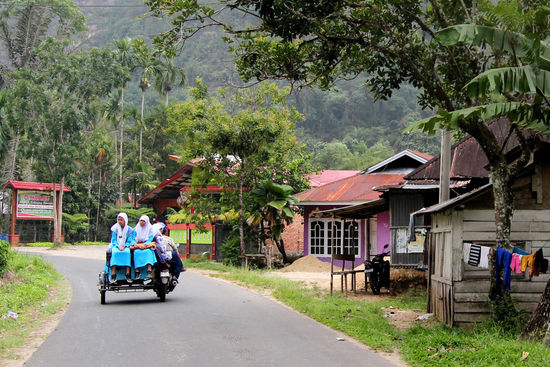 auf dem weg zur schule