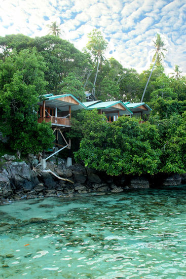 die mittlere Huette ist unsere