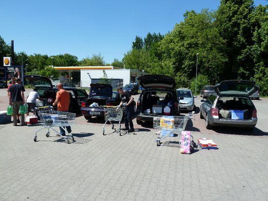 Unterbringung der Lebensmittel