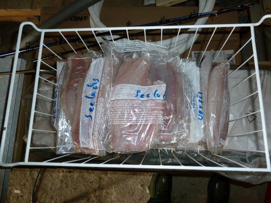 Fertig verpackte Filets