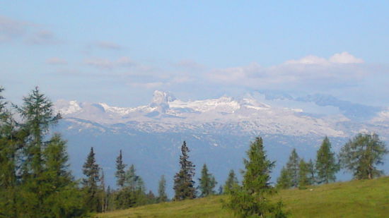 Blick auf das Dachsteinmassiv (von der Tauplitz)