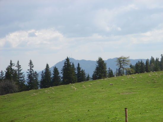 Also der Berg mit dem Sender (genau schauen) ist der Sonnwendstein, mit Zoom fotografiert - den haben wir am ersten Tag von der anderen Seite bewundert!