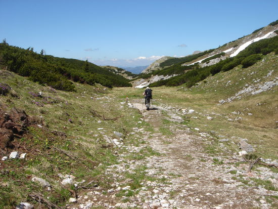 Auf dem Weg zum Karlgraben!