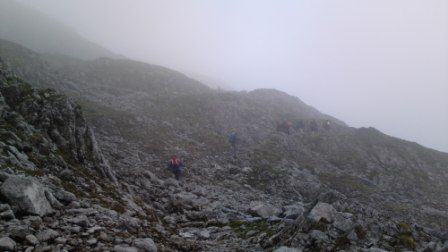 unterer Teil Graf-Meran-Steig, da sieht man sogar noch was, oben keine Fotos - zu viel Wind!