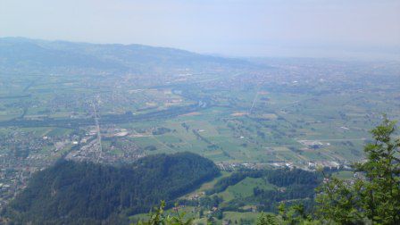 Blick zurück nach Bregenz zum Bodensee!