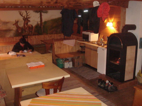 Unsere Stube auf der Engalm...