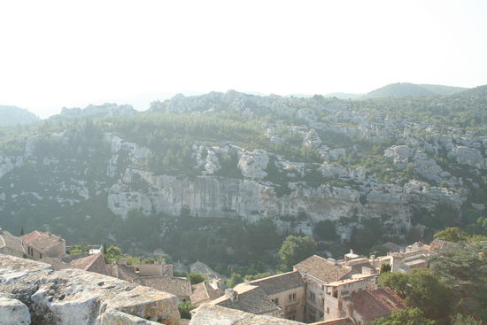 Ein Teil des Ortes, von der Ruine aus gesehen