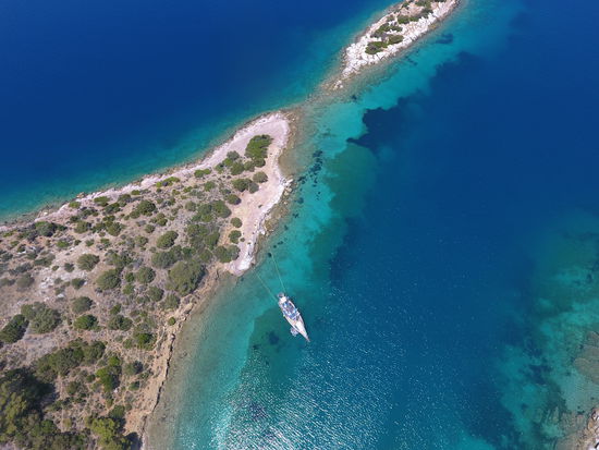 Die Anakoni in der Bucht (Foto von Andy)